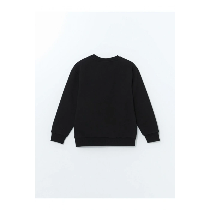 Bisiklet Yaka Erkek Çocuk Kalın Sweatshirt