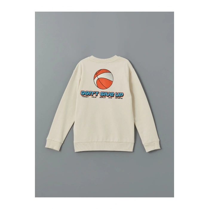 Bisiklet Yaka Erkek Çocuk Sweatshirt