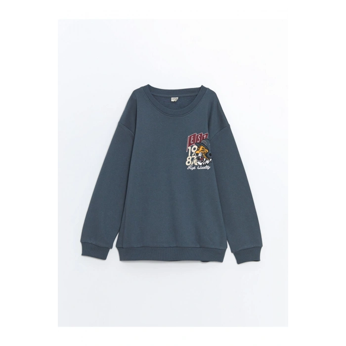 Bisiklet Yaka Erkek Cocuk Sweatshirt - W4ce32z4