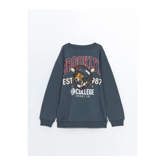 Bisiklet Yaka Erkek Cocuk Sweatshirt - W4ce32z4