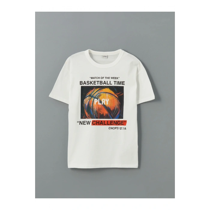 Bisiklet Yaka Erkek Çocuk Tişört