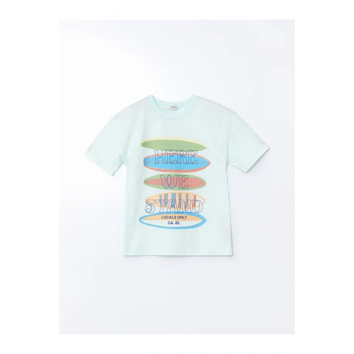 Bisiklet Yaka Erkek Çocuk Tişört ve Şort (S5)