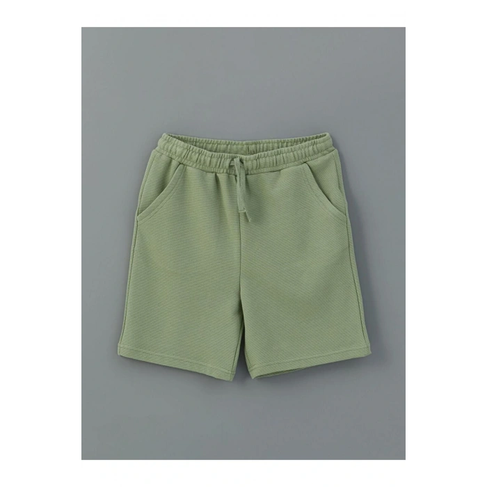 Bisiklet Yaka Erkek Çocuk Tişört Ve Şort (S5)