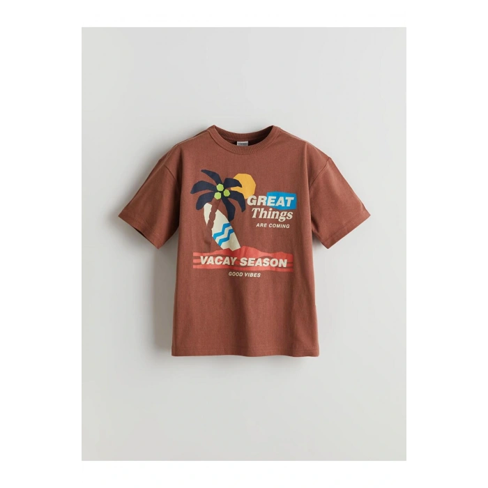 Bisiklet Yaka Erkek Çocuk Tişört ve Şort (S5)