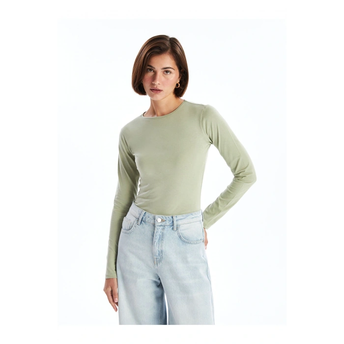 Bisiklet Yaka Kadın Body