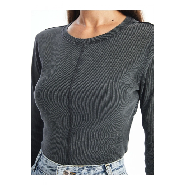 Bisiklet Yaka Kadin Body - W43344Z8