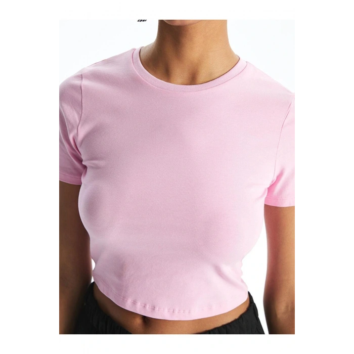 Bisiklet Yaka Kadın Crop (S5)