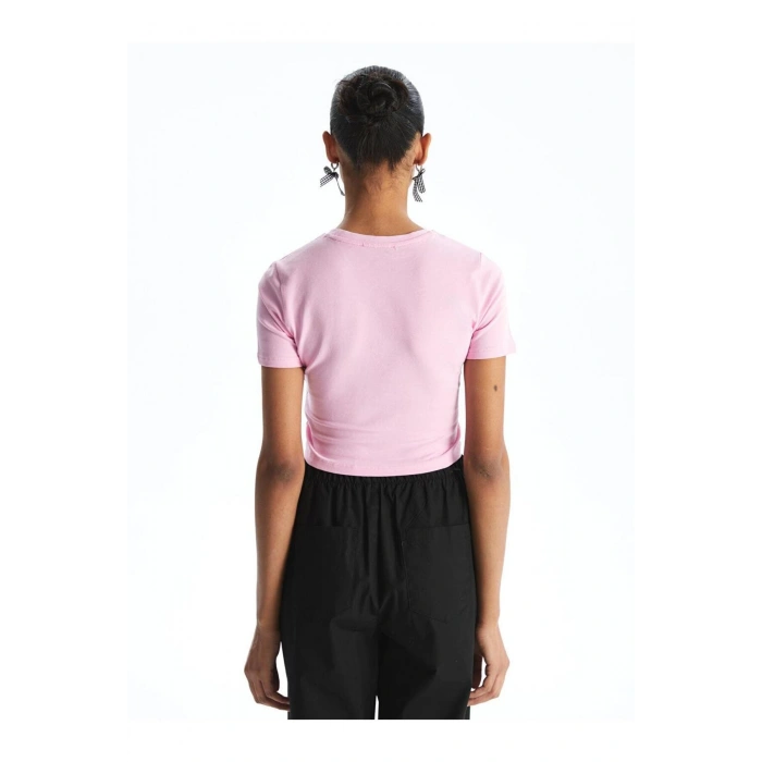 Bisiklet Yaka Kadın Crop (S5)