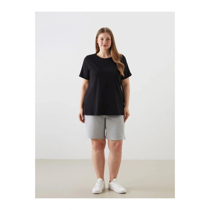 Bisiklet Yaka Kadın Tişört (S5)