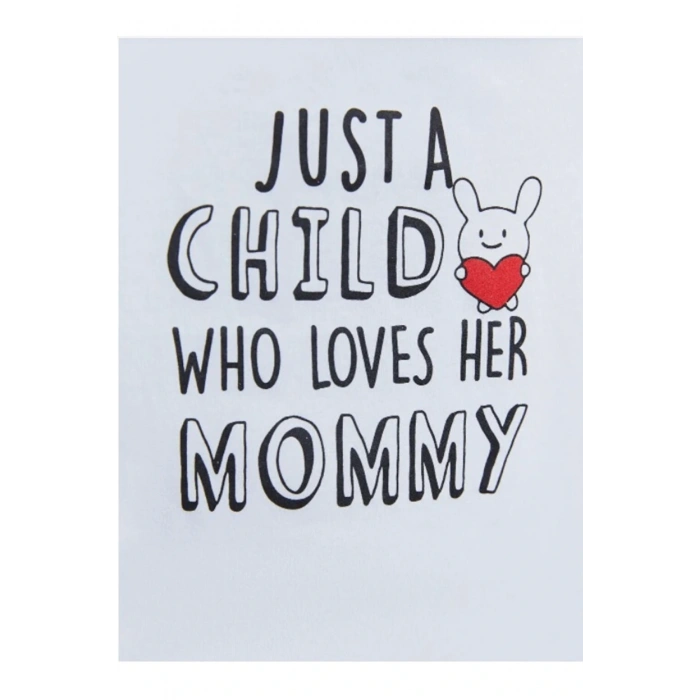 Bisiklet Yaka Kısa Kol Baskılı Pamuklu Kız Bebek Tişört