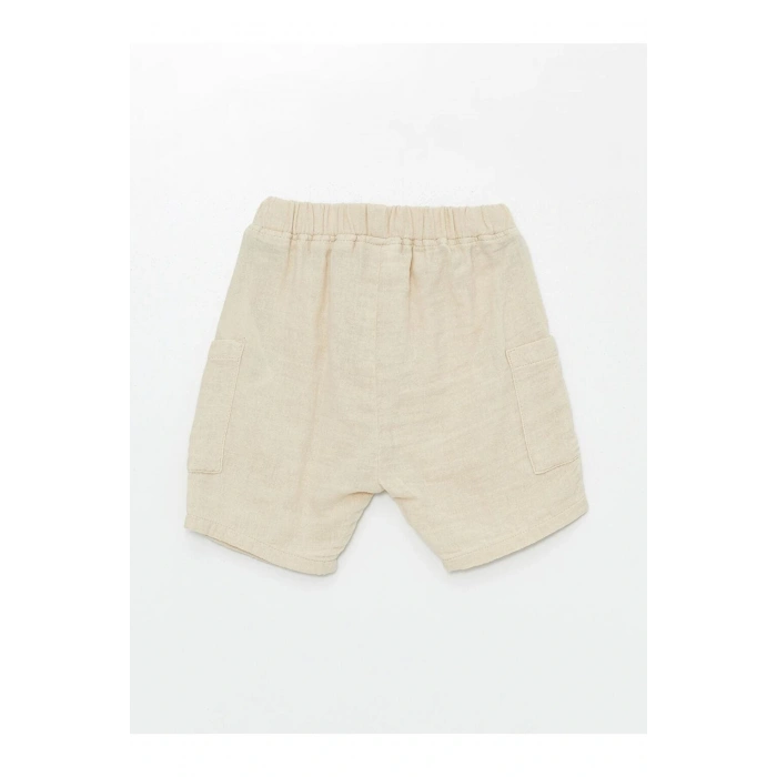 Bisiklet Yaka Kısa Kollu Basic Erkek Bebek Gömlek ve Şort 2li Takım (S4)