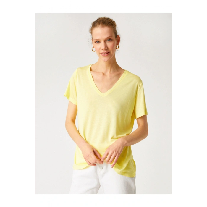 Bisiklet Yaka Kısa Kollu Basic Tişört