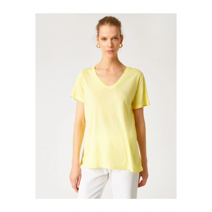 Bisiklet Yaka Kısa Kollu Basic Tişört