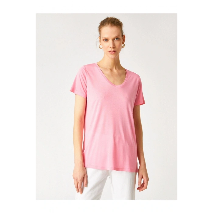 Bisiklet Yaka Kısa Kollu Basic Tişört