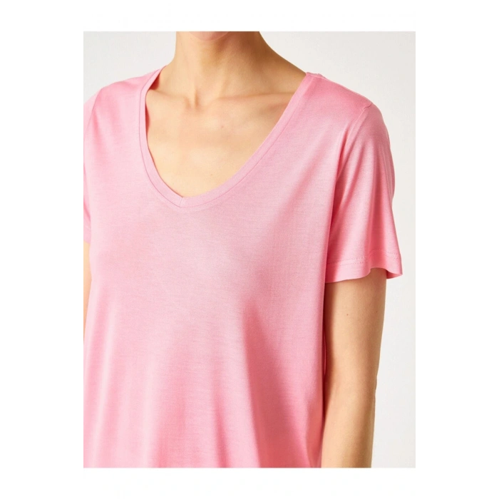 Bisiklet Yaka Kısa Kollu Basic Tişört