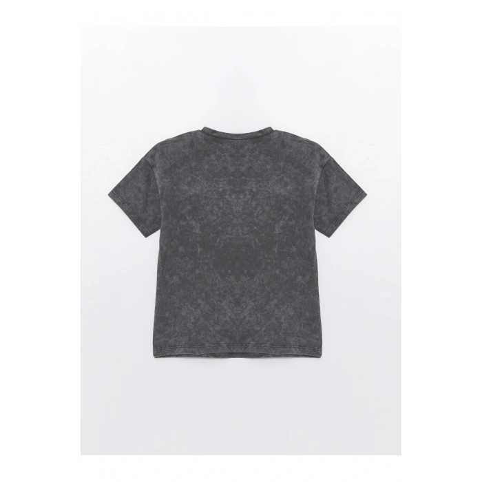 Bisiklet Yaka Kısa Kollu Baskılı Erkek Bebek Tişört