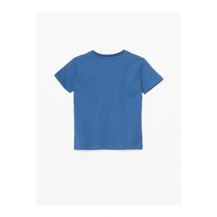 Bisiklet Yaka Kısa Kollu Erkek Bebek Tişört