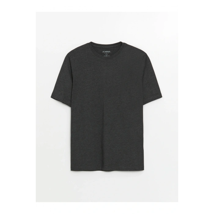 Bisiklet Yaka Kısa Kollu Penye Erkek Tişört