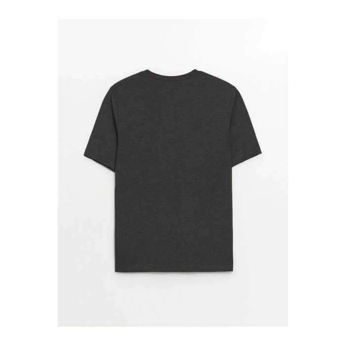 Bisiklet Yaka Kısa Kollu Penye Erkek Tişört