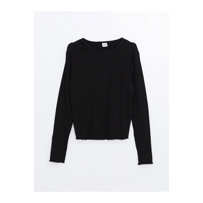 Bisiklet Yaka Kız Çocuk Tişört