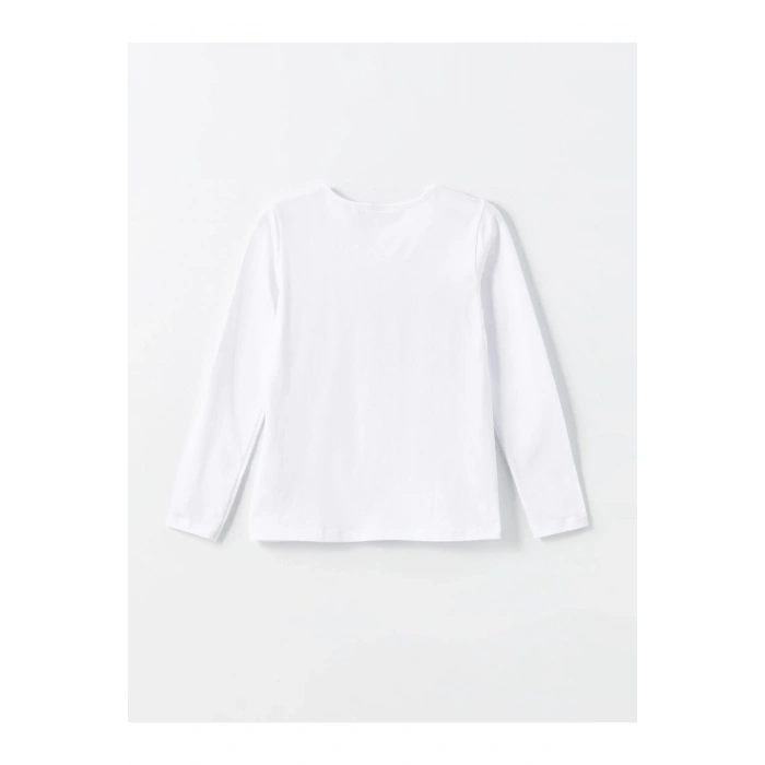 Bisiklet Yaka Kız Çocuk Tişört