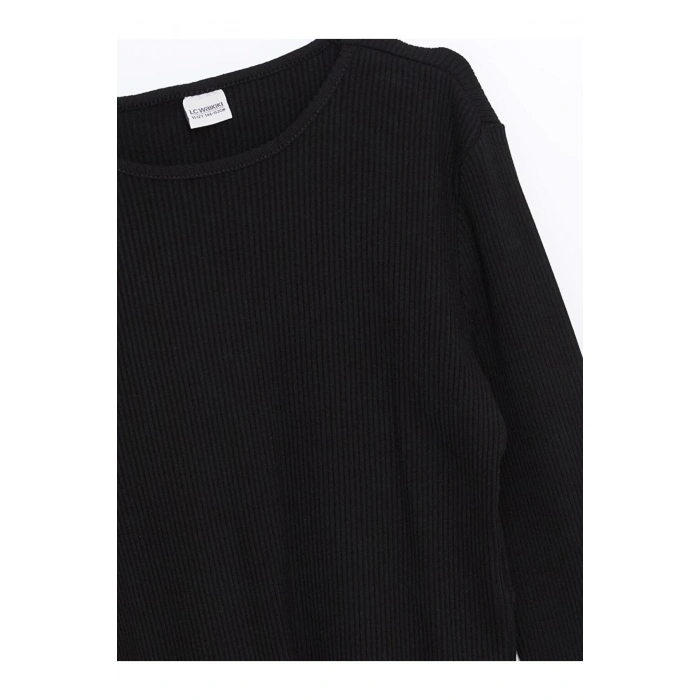 Bisiklet Yaka Kız Çocuk Tişört