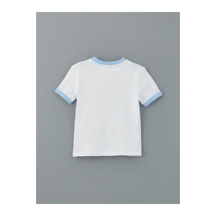 Bisiklet Yaka Kız Çocuk Tişört (S5)