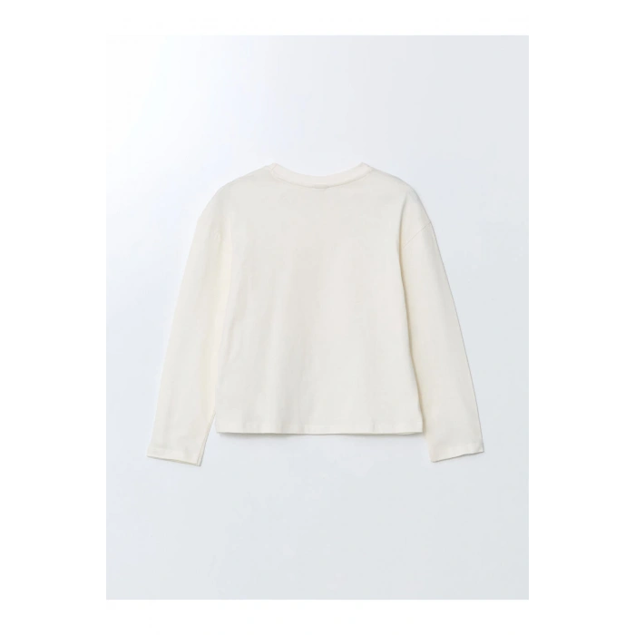 Bisiklet Yaka Kiz Cocuk Tisort - W4L236Z4