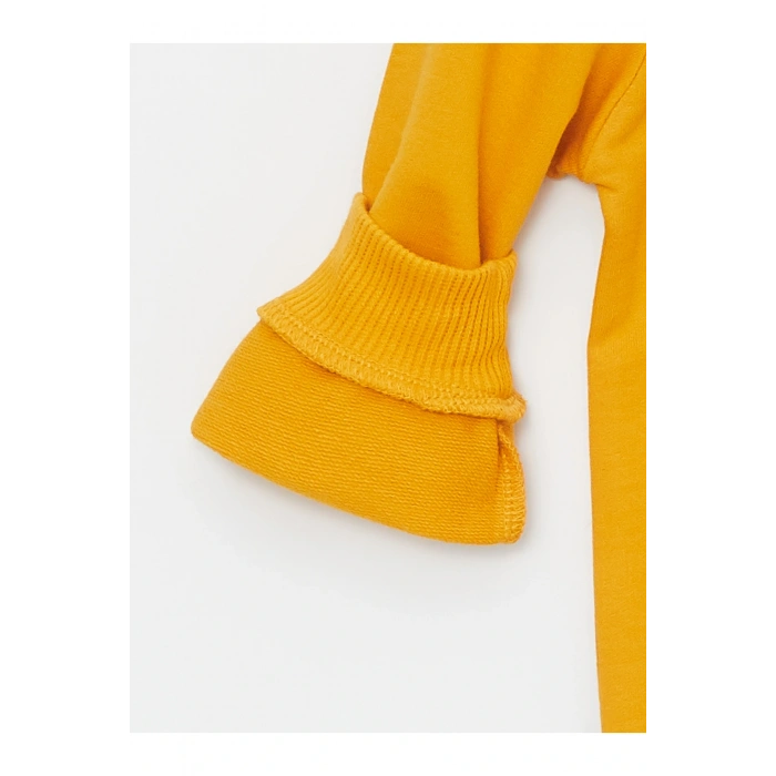 Bisiklet Yaka Uzun Kollu Baskılı Erkek Bebek Sweatshirt