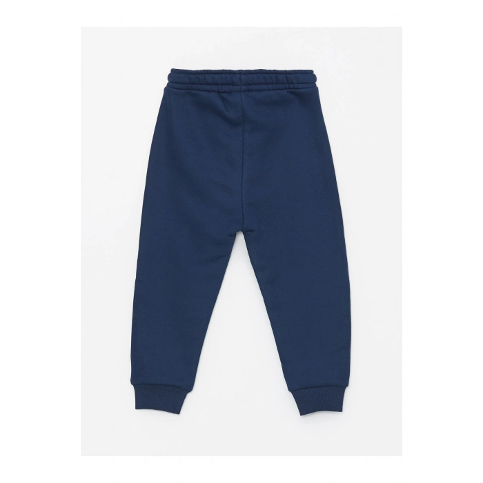 Bisiklet Yaka Uzun Kollu Baskılı Erkek Bebek Sweatshirt ve Eşofman Altı 2li Takım