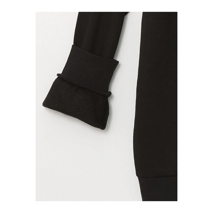 Bisiklet Yaka Uzun Kollu Erkek Kalın Sweatshirt (W4)