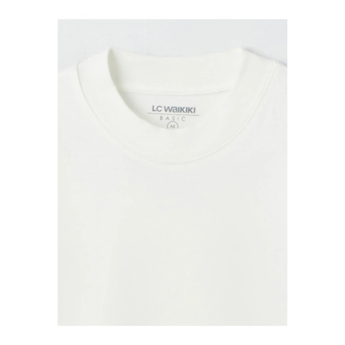 Bisiklet Yaka Uzun Kollu Erkek Sweatshirt