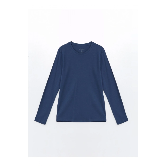 Bisiklet Yaka Uzun Kollu Erkek Tişört