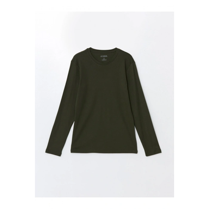 Bisiklet Yaka Uzun Kollu Erkek Tişört