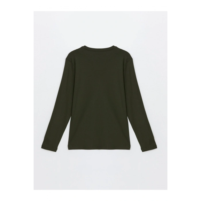 Bisiklet Yaka Uzun Kollu Erkek Tişört