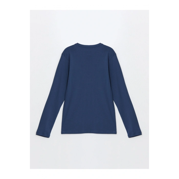 Bisiklet Yaka Uzun Kollu Erkek Tişört