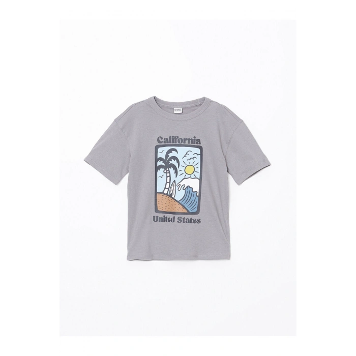 California Baskılı Erkek Çocuk Tişört 2li Takım