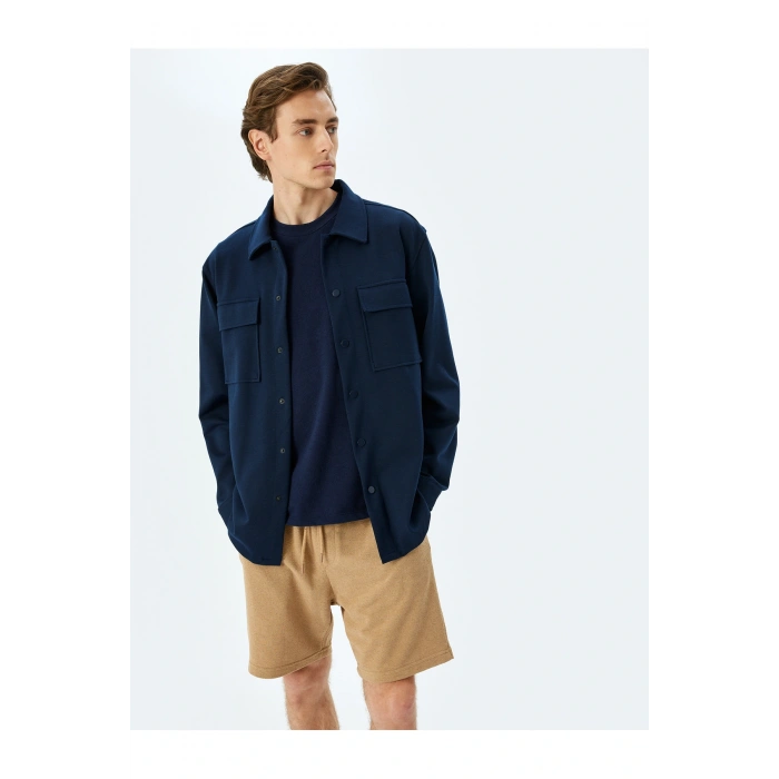 Cep Detaylı Mini Beli Bağcıklı Şort