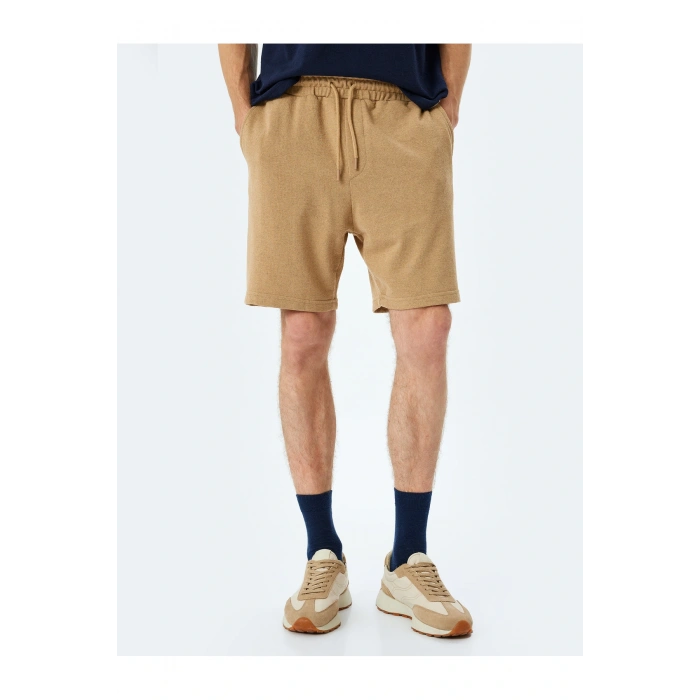 Cep Detaylı Mini Beli Bağcıklı Şort