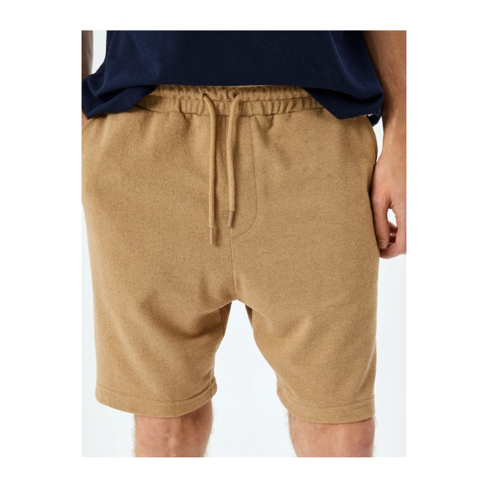 Cep Detaylı Mini Beli Bağcıklı Şort