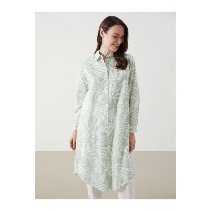 Çiçekli Kadın Gömlek Tunik