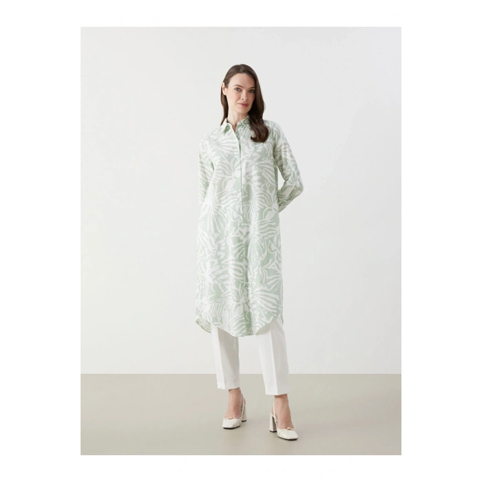 Çiçekli Kadın Gömlek Tunik