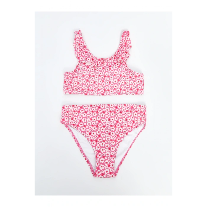 Çiçekli Kız Çocuk Bikini