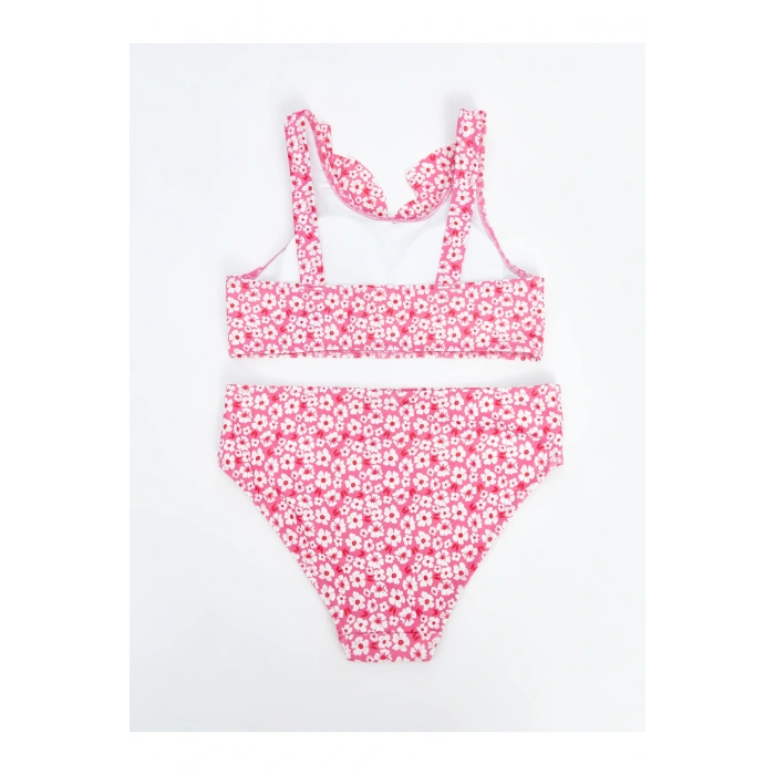 Çiçekli Kız Çocuk Bikini