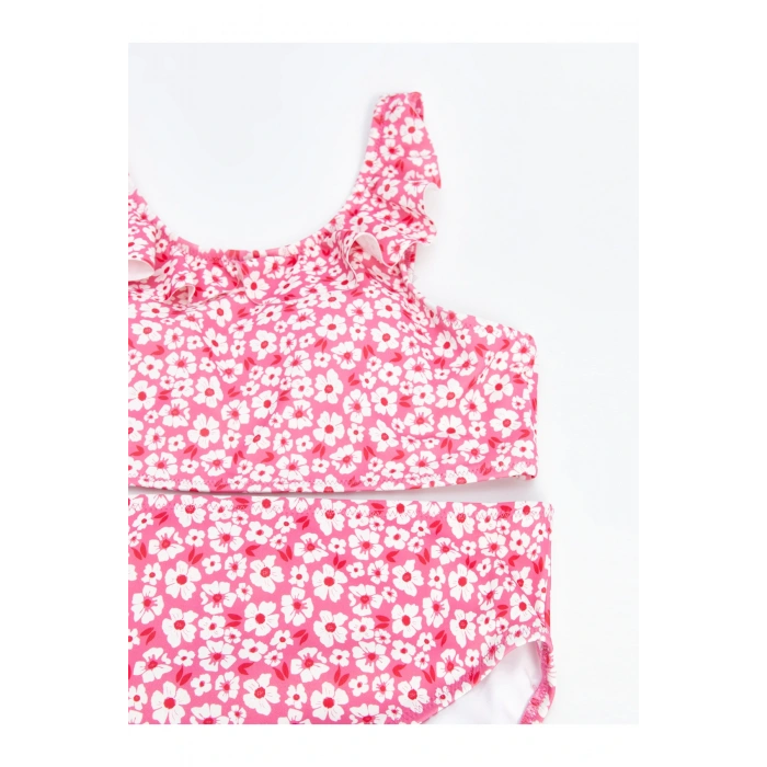 Çiçekli Kız Çocuk Bikini