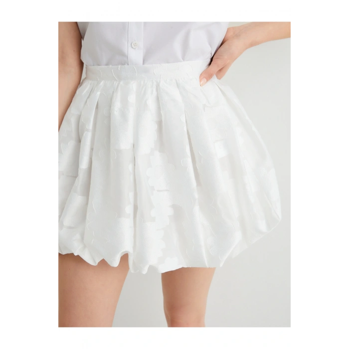 Çiçekli Mini Balon Etek