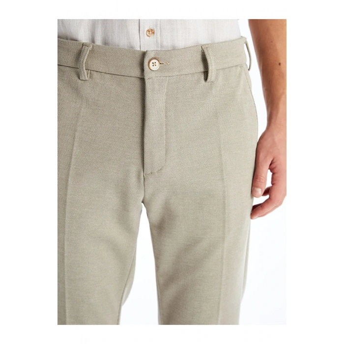 Classic Bej Slim Fit Erkek Pantolon