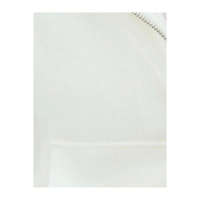 Crop Kapüşonlu Fermuarlı Sweatshirt 5WAK10056EK EKRU