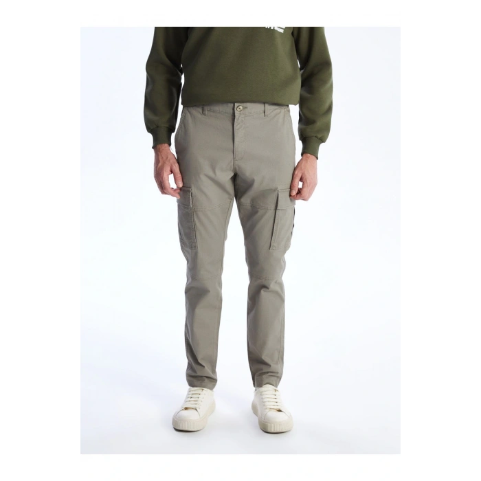 Dar Kalıp Gabardin Erkek Chino Pantolon