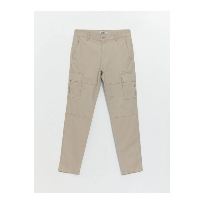 Dar Kalıp Gabardin Erkek Chino Pantolon